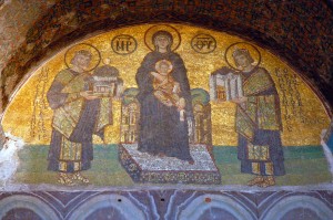 Hagia Sophia - Vergine tra Giustiniano e Costantino